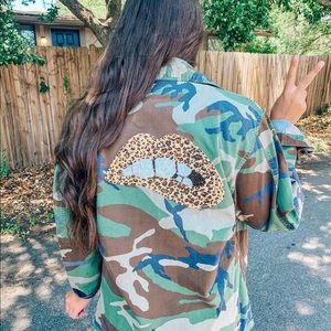 Upcycled real army jacket!